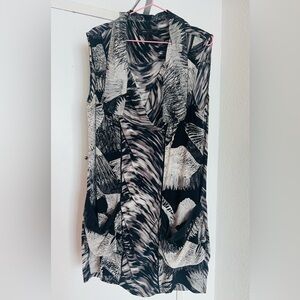BCBGMaxAzria Monochrome Patterned Dress